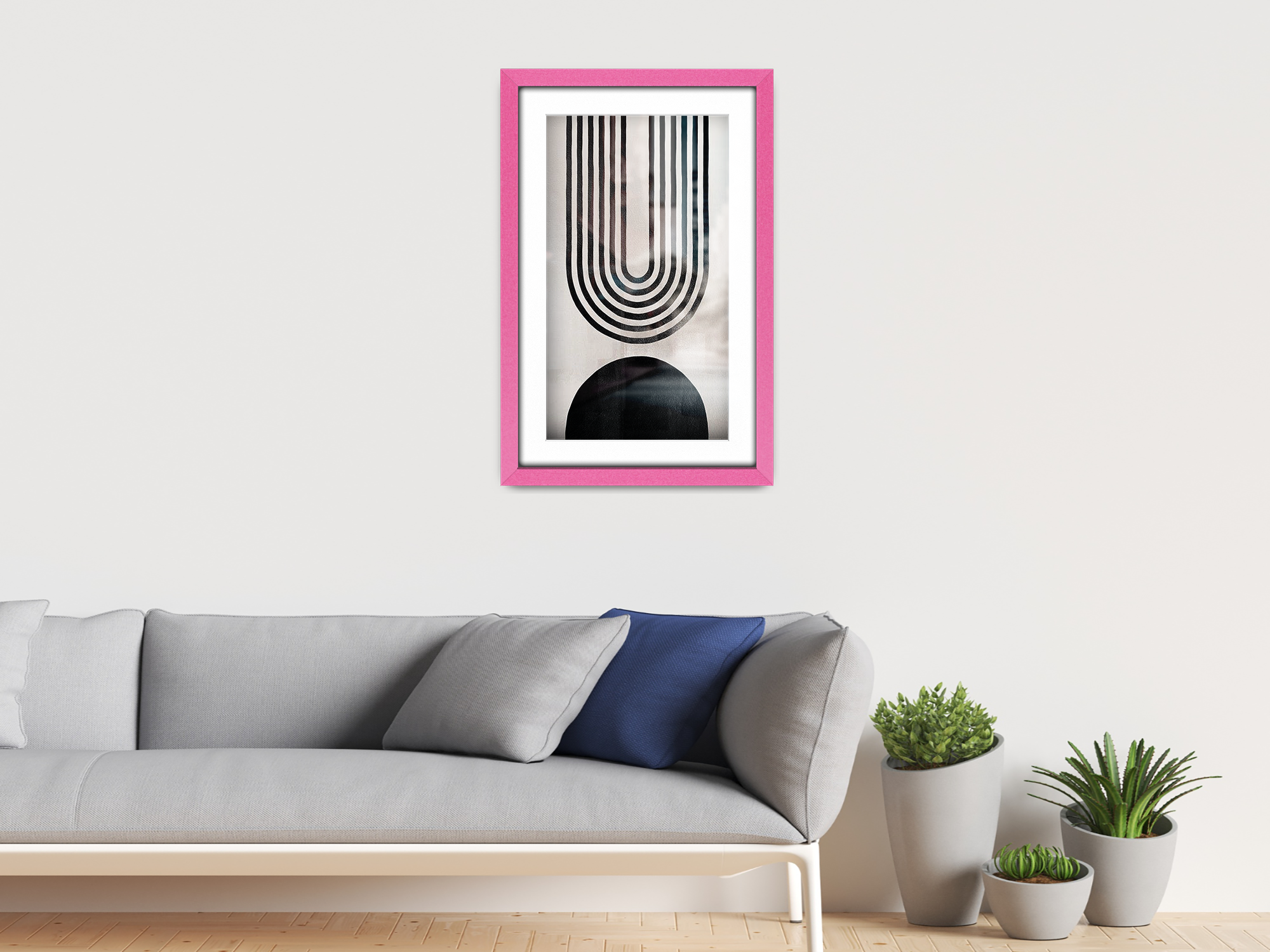 ( 90 x 70 cm ) / 36 x 28 Inch with A1-(59.40 x 84.10 cm) White Mount Photo Frames - MDF