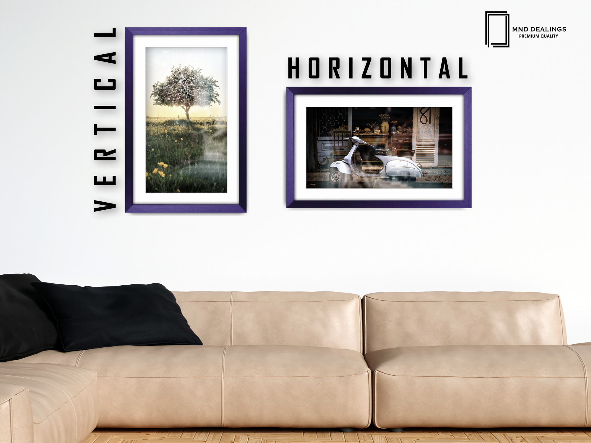 ( 90 x 70 cm ) / 36 x 28 Inch with A1-(59.40 x 84.10 cm) White Mount Photo Frames - MDF