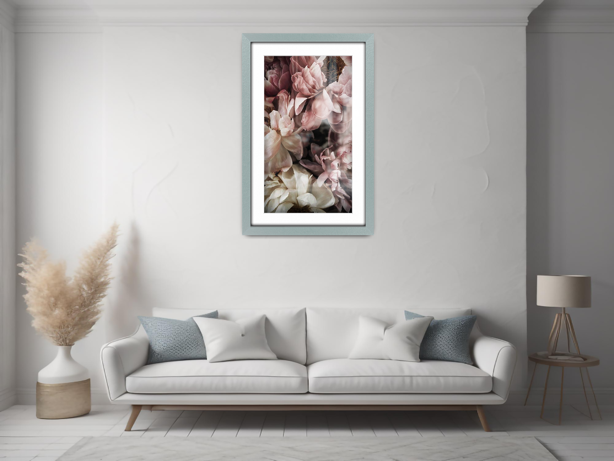 ( 90 x 70 cm ) / 36 x 28 Inch with A1-(59.40 x 84.10 cm) White Mount Photo Frames - MDF