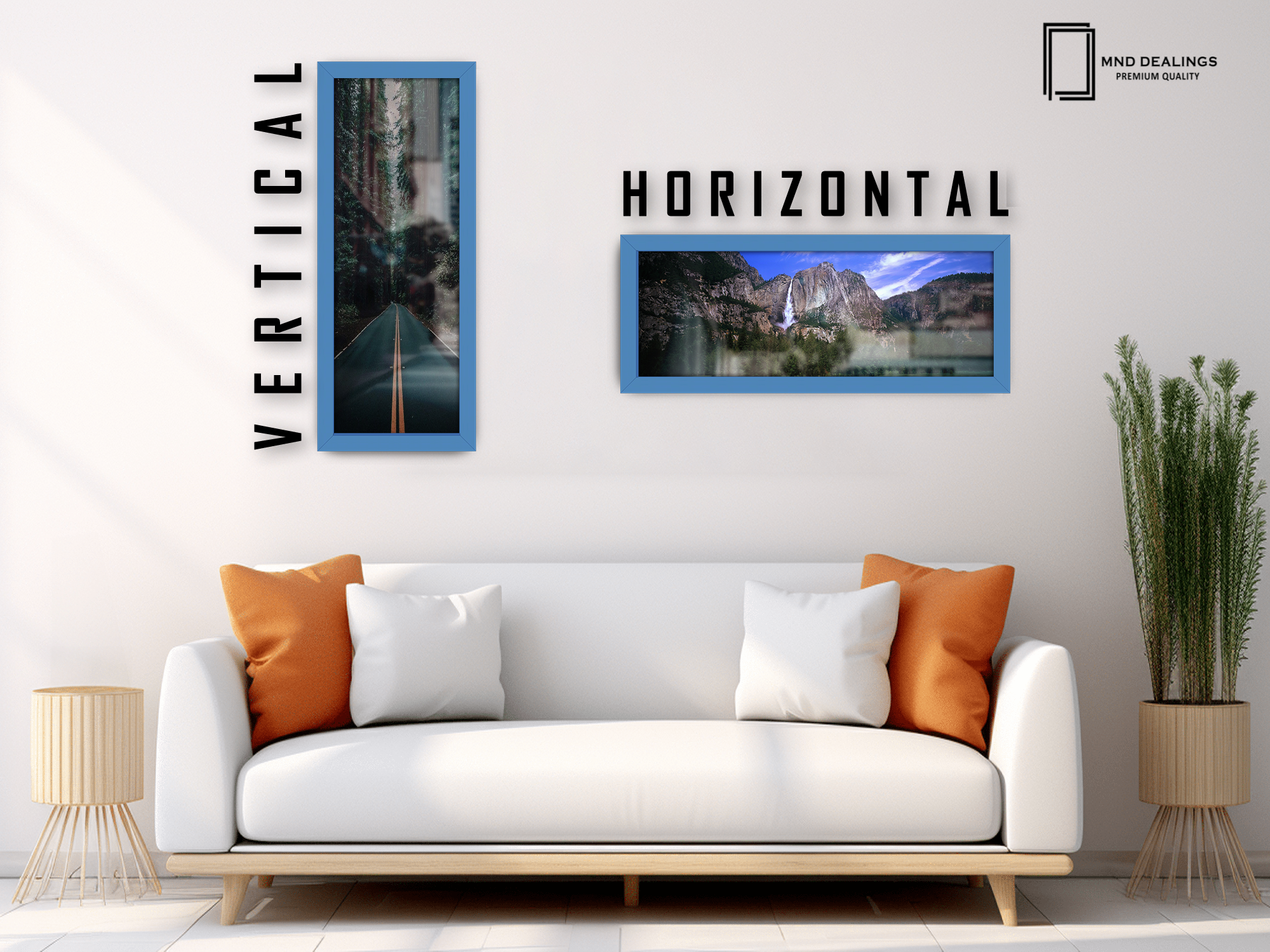( 95 x 33 CM ) / 38 x 13 Inch Art Frames - MDF