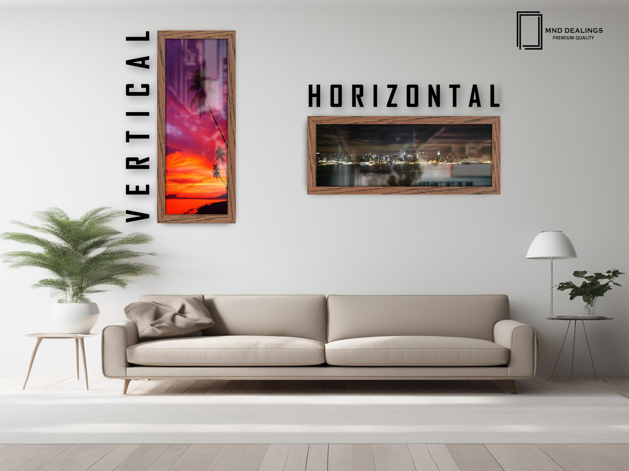 ( 95 x 33 CM ) / 38 x 13 Inch Art Frames - MDF