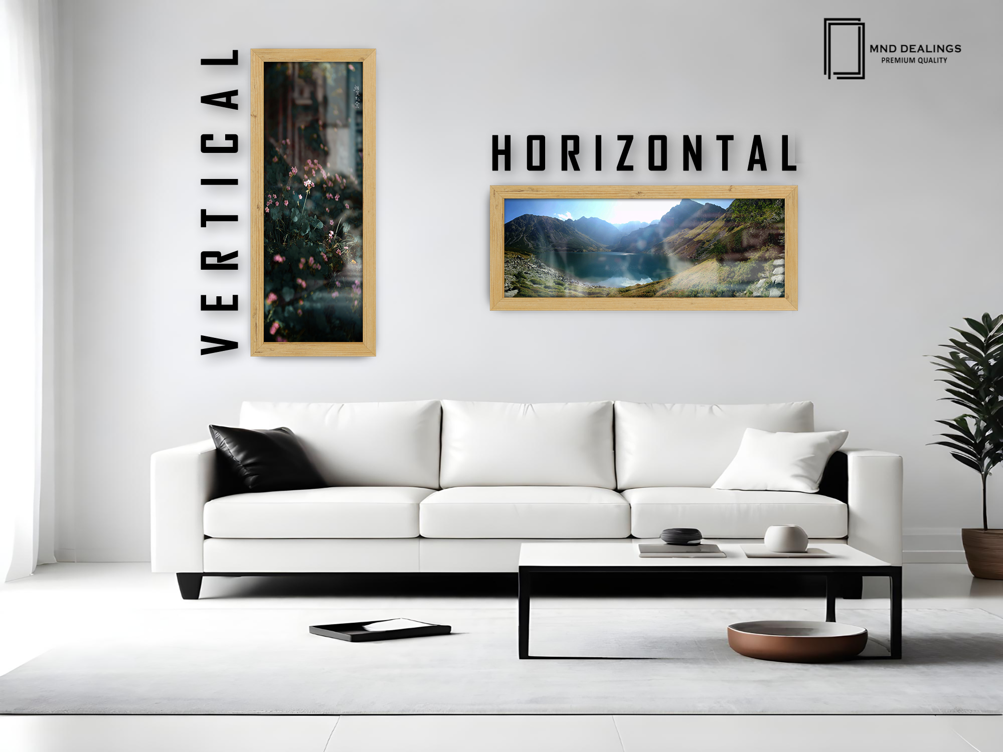 ( 95 x 33 CM ) / 38 x 13 Inch Art Frames - MDF