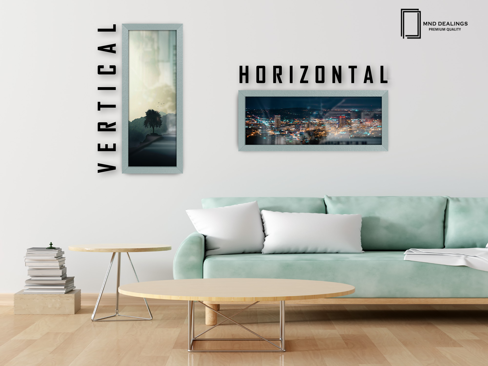 ( 95 x 33 CM ) / 38 x 13 Inch Art Frames - MDF