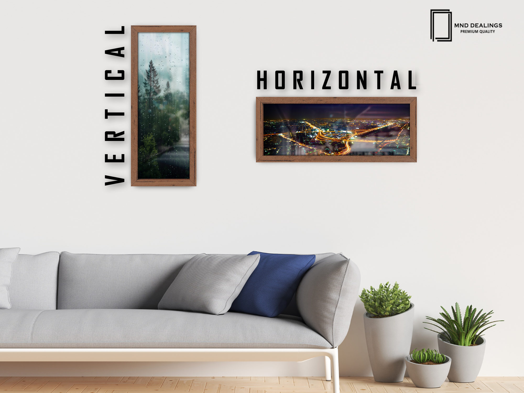 ( 95 x 33 CM ) / 38 x 13 Inch Art Frames - MDF