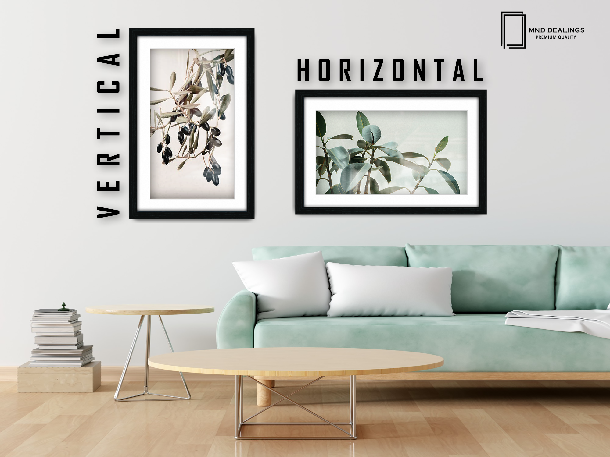 A1 ( 59.40 x 84.10 cm ) / 33 x 23 Inch with A2-(41.90 x 59.40 cm) White Mount Frames - MDF