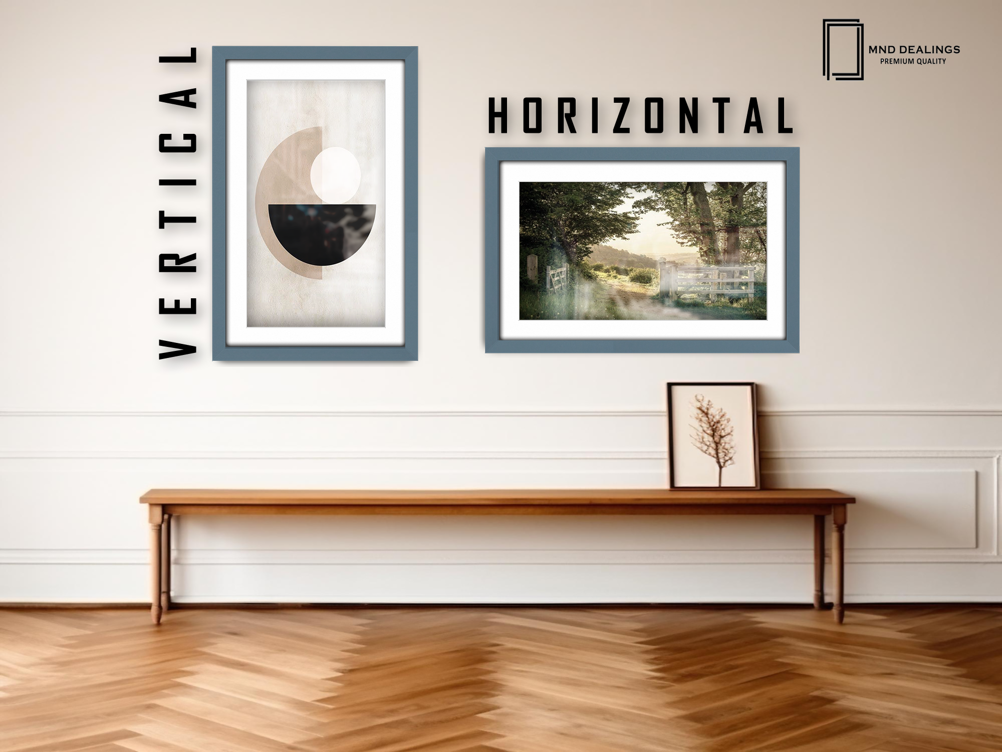 A1 ( 59.40 x 84.10 cm ) / 33 x 23 Inch with A2-(41.90 x 59.40 cm) White Mount Frames - MDF