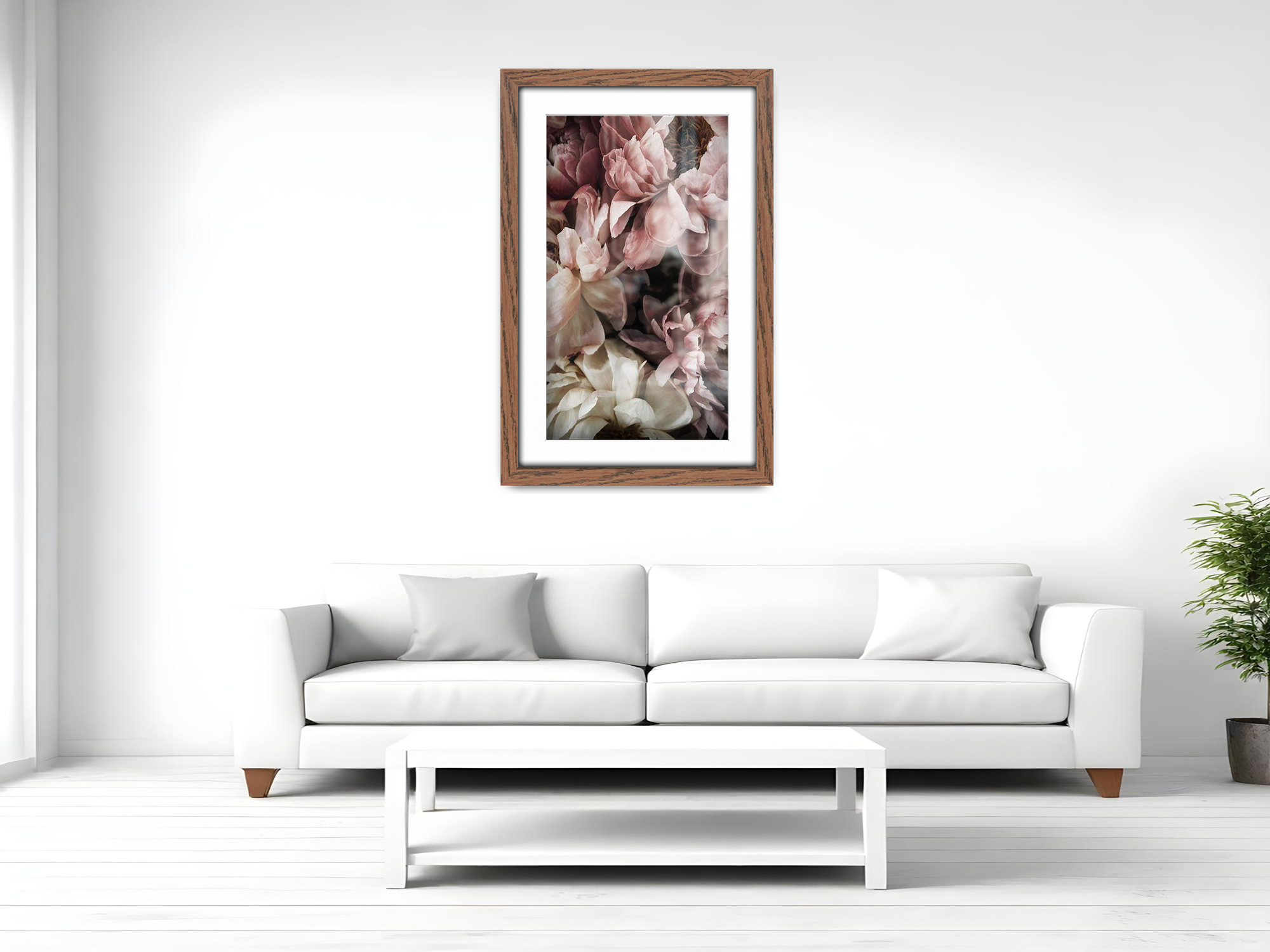 A1 ( 59.40 x 84.10 cm ) / 33 x 23 Inch with A2-(41.90 x 59.40 cm) White Mount Frames - MDF