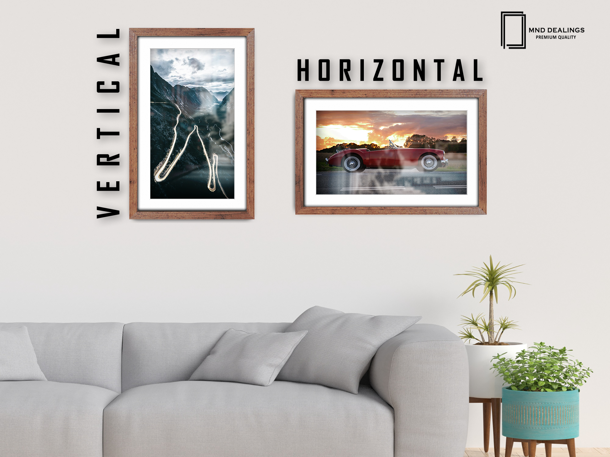 A1 ( 59.40 x 84.10 cm ) / 33 x 23 Inch with A2-(41.90 x 59.40 cm) White Mount Frames - MDF