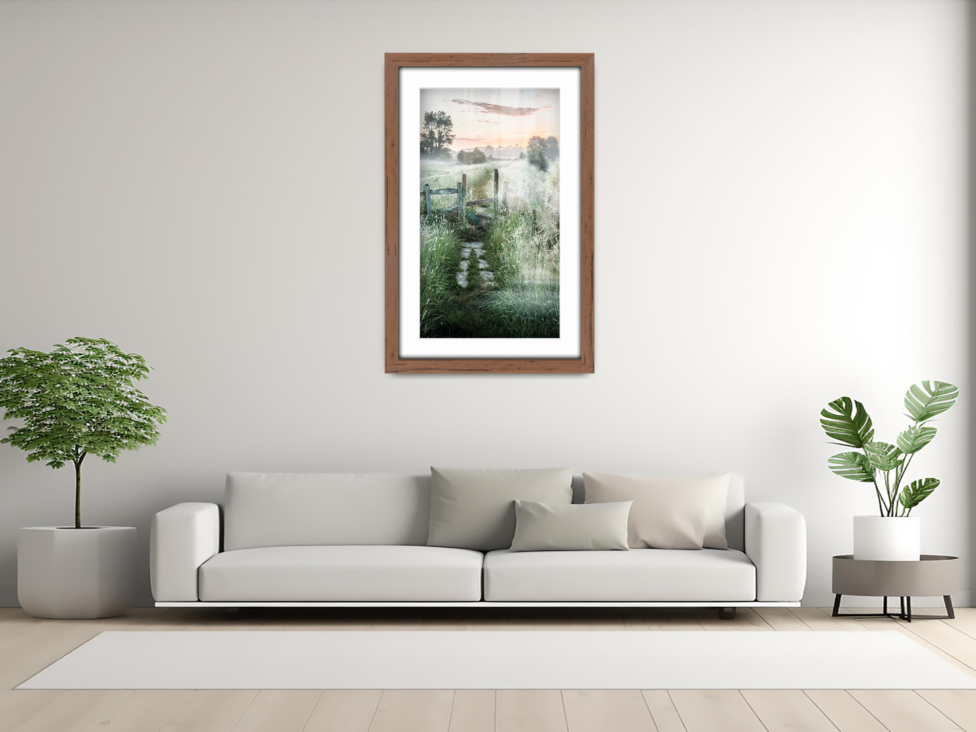A1 ( 59.40 x 84.10 cm ) / 33 x 23 Inch with A2-(41.90 x 59.40 cm) White Mount Frames - MDF