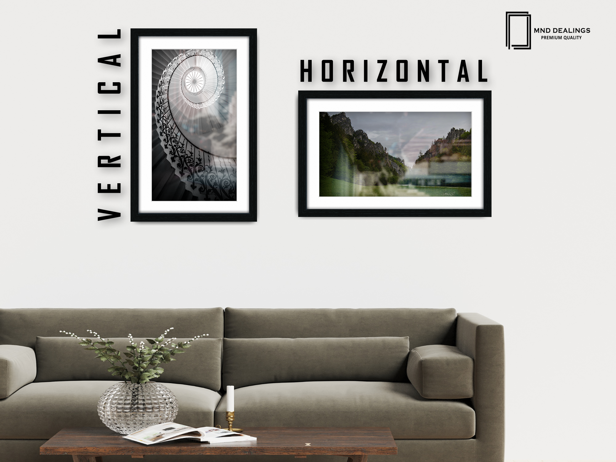 A2 ( 41.90 x 59.40 cm ) / 23 x 16 Inch with A3-(29.70 x 41.90 cm) White Mount Art Frames - MDF
