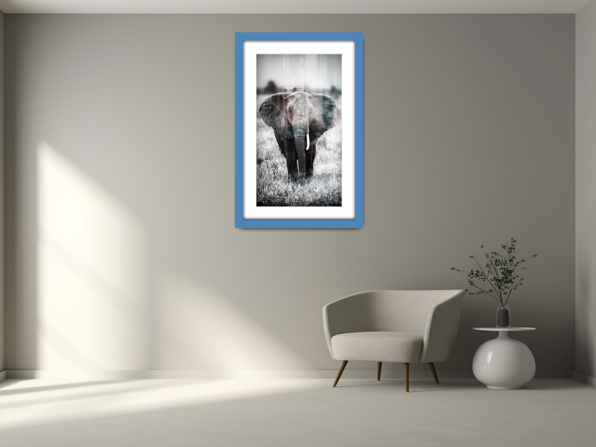 A2 ( 41.90 x 59.40 cm ) / 23 x 16 Inch with A3-(29.70 x 41.90 cm) White Mount Art Frames - MDF