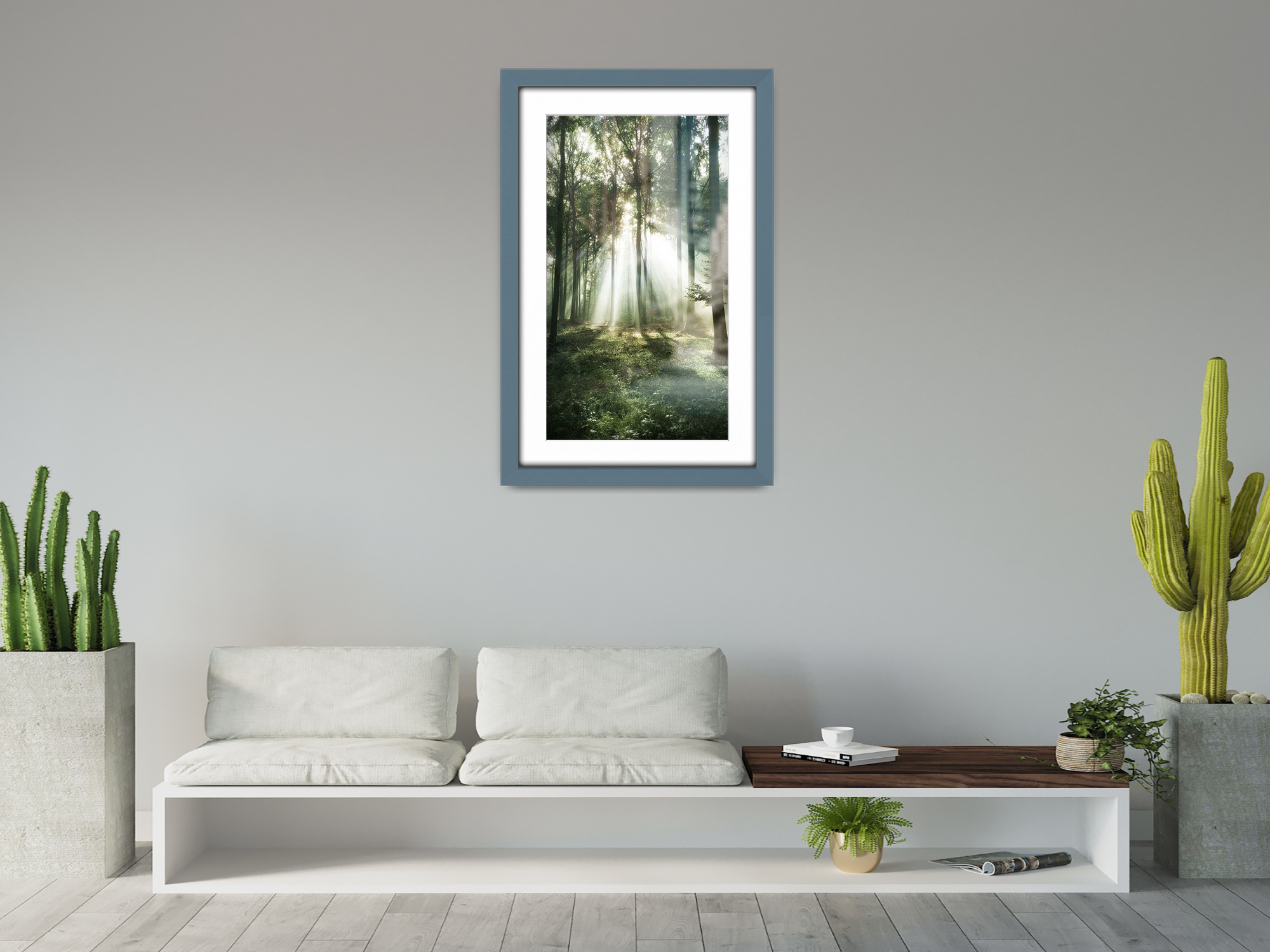 A2 ( 41.90 x 59.40 cm ) / 23 x 16 Inch with A3-(29.70 x 41.90 cm) White Mount Art Frames - MDF