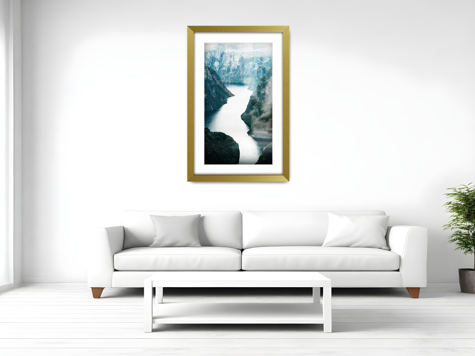 A2 ( 41.90 x 59.40 cm ) / 23 x 16 Inch with A3-(29.70 x 41.90 cm) White Mount Art Frames - MDF