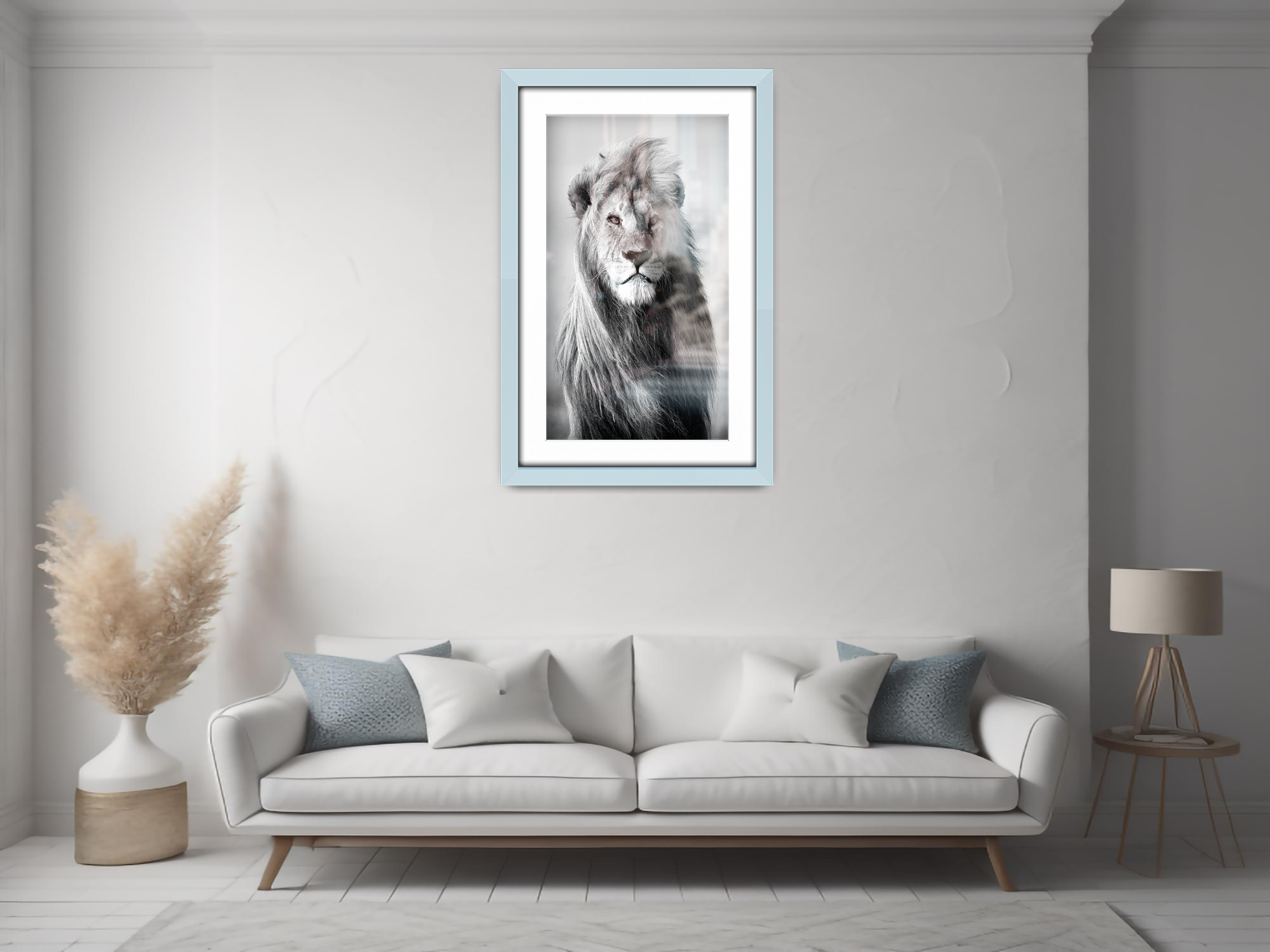 A2 ( 41.90 x 59.40 cm ) / 23 x 16 Inch with A3-(29.70 x 41.90 cm) White Mount Art Frames - MDF