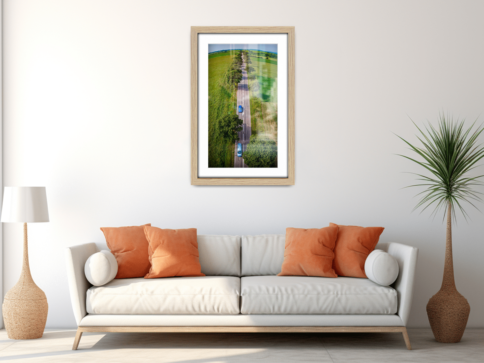 A2 ( 41.90 x 59.40 cm ) / 23 x 16 Inch with A3-(29.70 x 41.90 cm) White Mount Art Frames - MDF