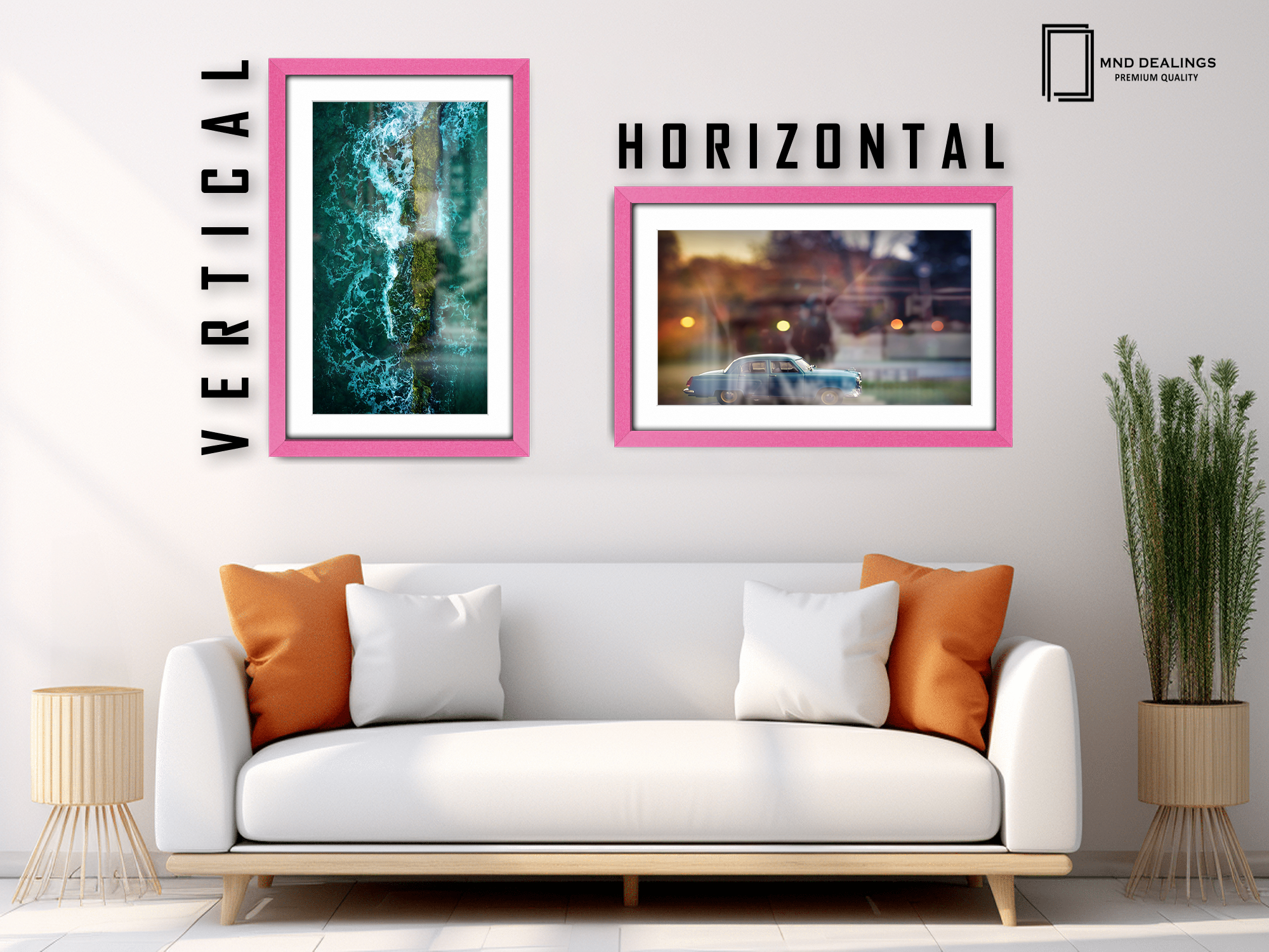 A2 ( 41.90 x 59.40 cm ) / 23 x 16 Inch with A3-(29.70 x 41.90 cm) White Mount Art Frames - MDF