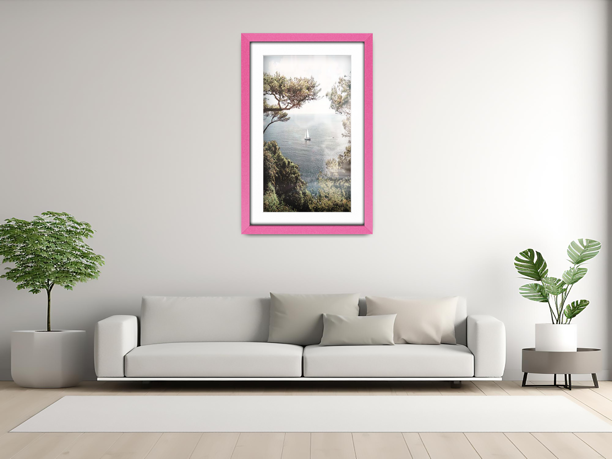 A2 ( 41.90 x 59.40 cm ) / 23 x 16 Inch with A3-(29.70 x 41.90 cm) White Mount Art Frames - MDF