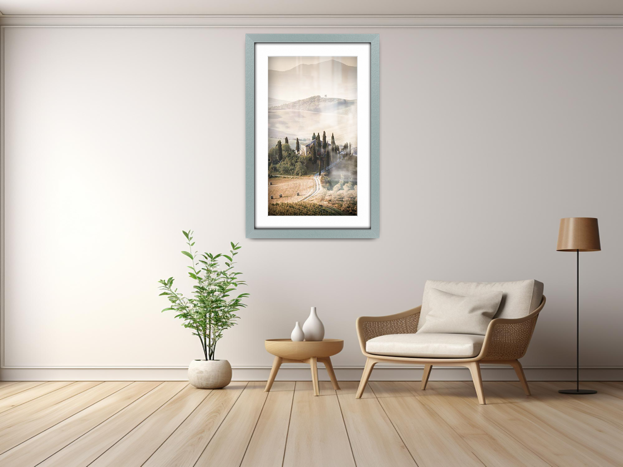 A2 ( 41.90 x 59.40 cm ) / 23 x 16 Inch with A3-(29.70 x 41.90 cm) White Mount Art Frames - MDF