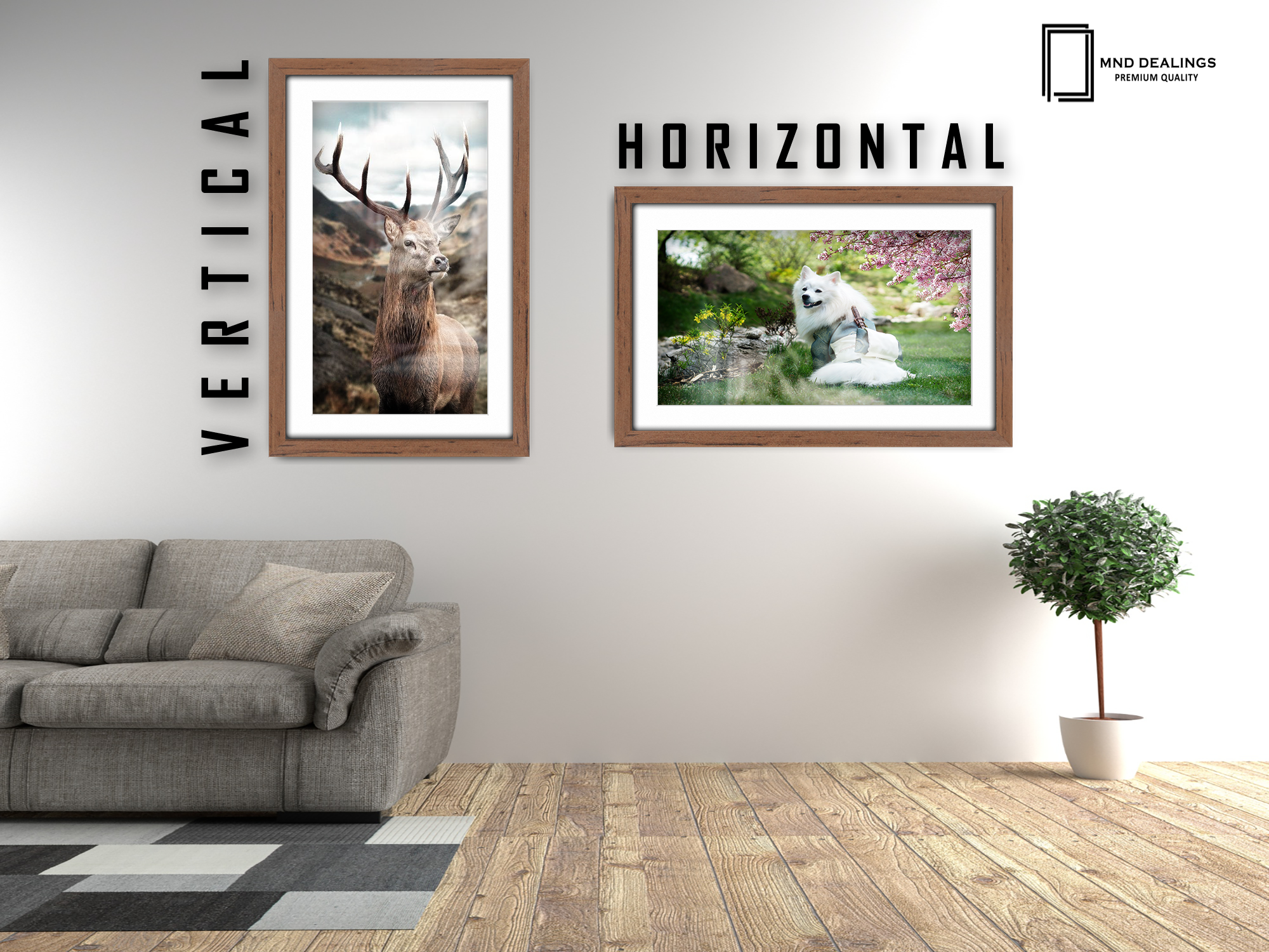 A2 ( 41.90 x 59.40 cm ) / 23 x 16 Inch with A3-(29.70 x 41.90 cm) White Mount Art Frames - MDF