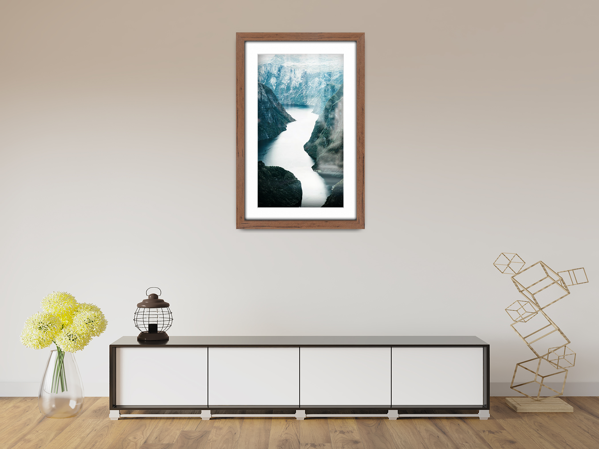 A2 ( 41.90 x 59.40 cm ) / 23 x 16 Inch with A3-(29.70 x 41.90 cm) White Mount Art Frames - MDF