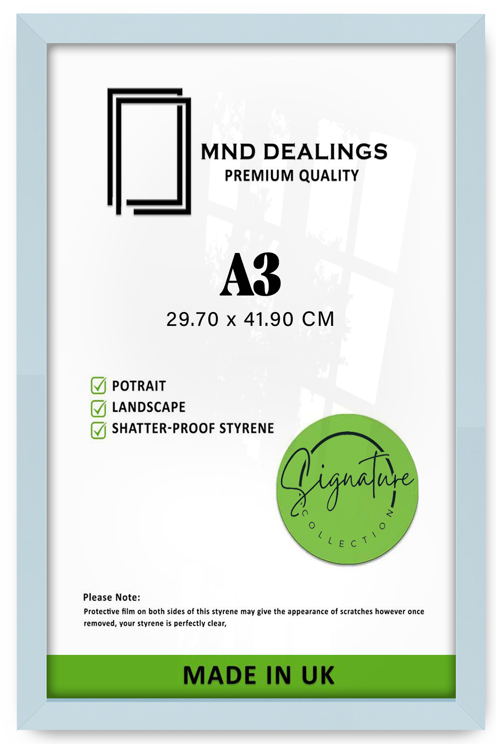 A3 ( 29.70 x 41.90 CM ) / 16 x 11 Inch Art Frames - MDF