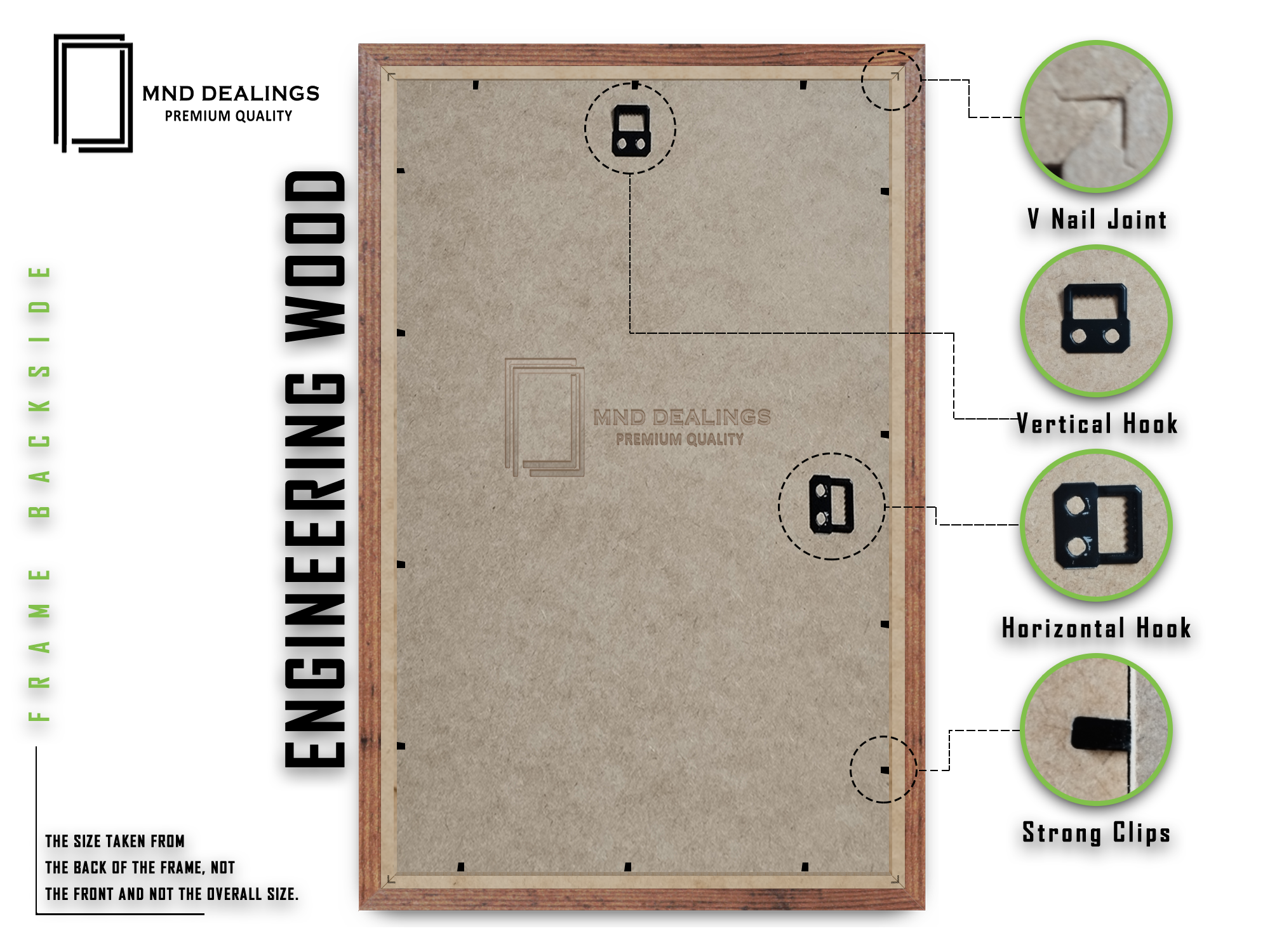 A3 ( 29.70 x 41.90 CM ) / 16 x 11 Inch Art Frames - MDF