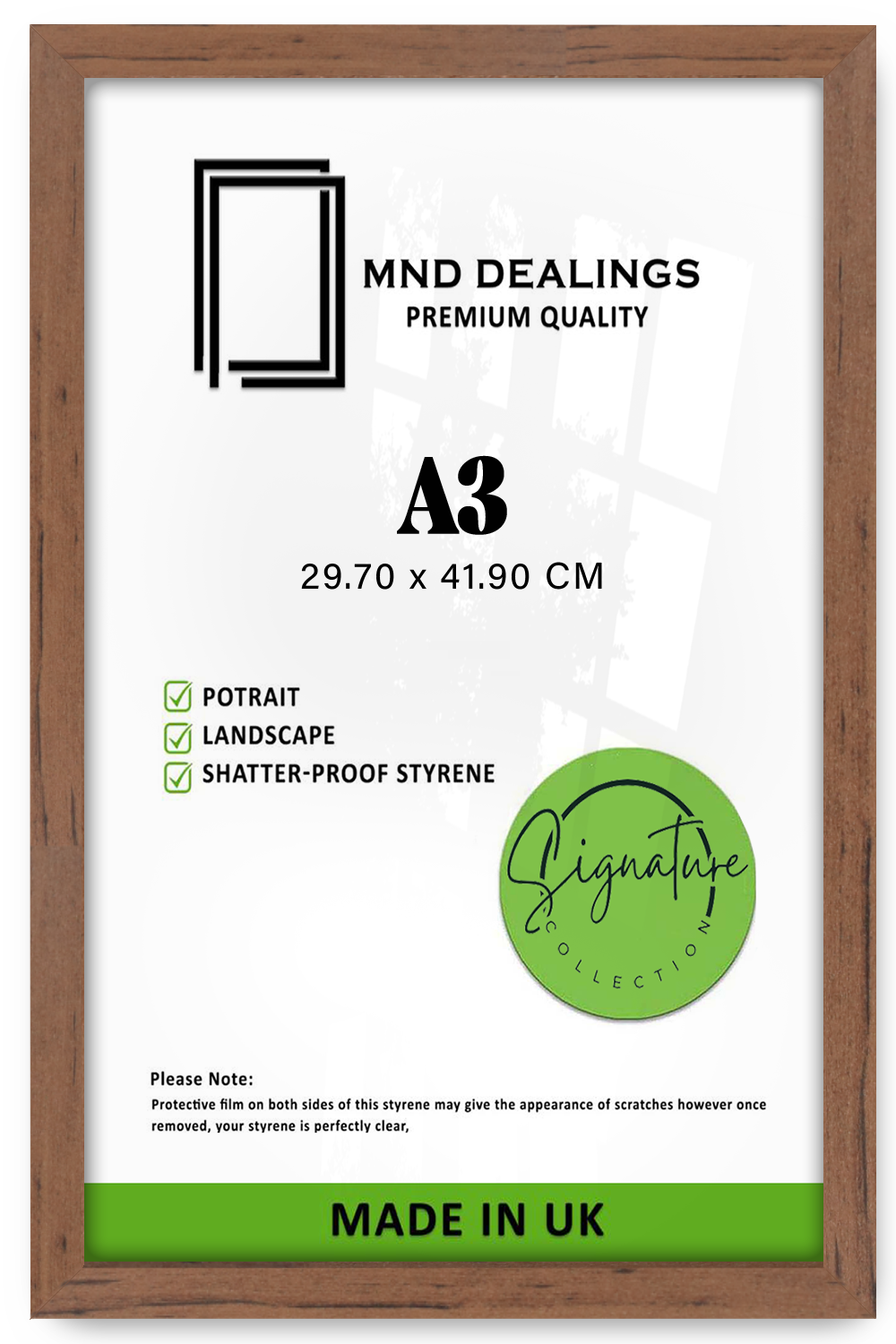 A3 ( 29.70 x 41.90 CM ) / 16 x 11 Inch Art Frames - MDF