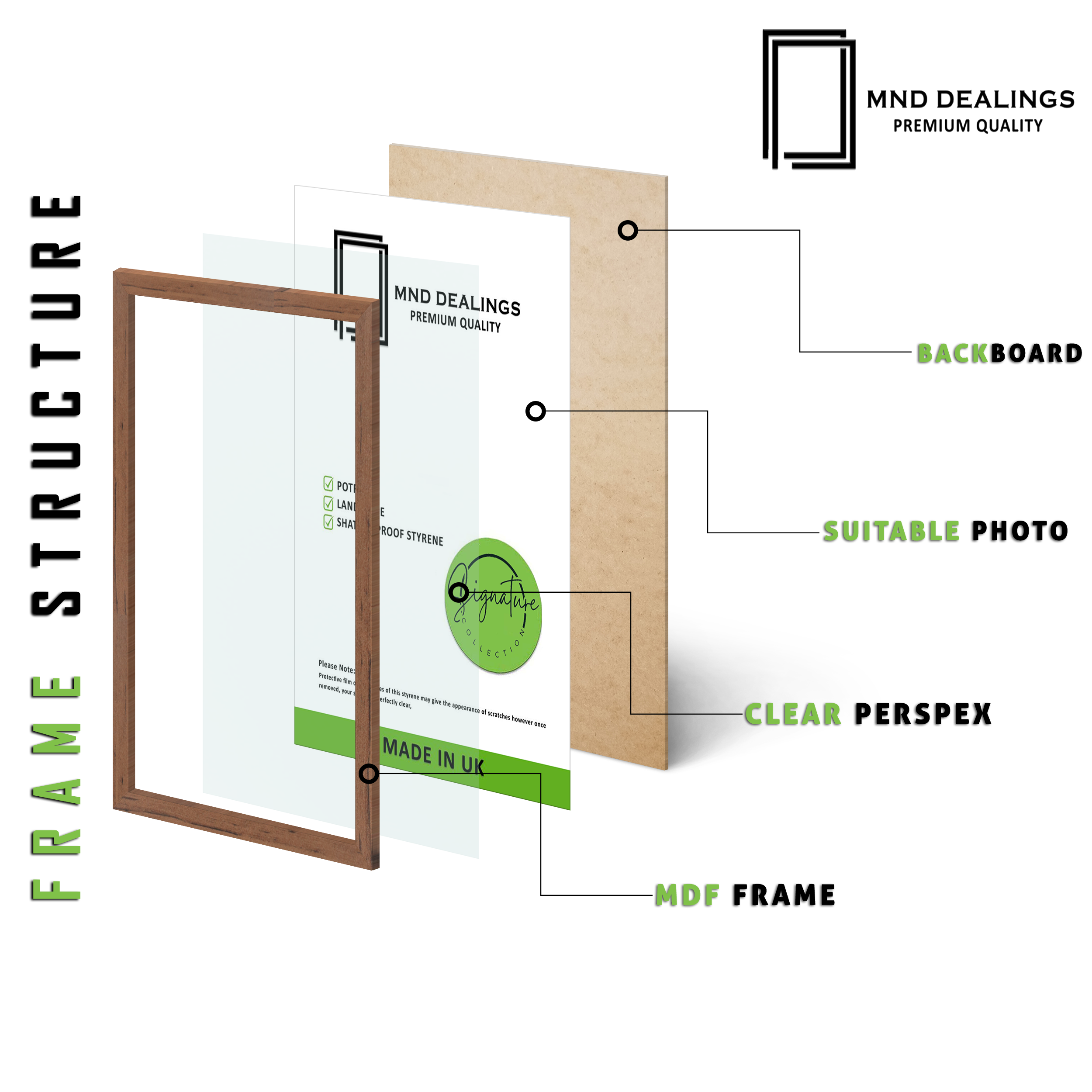A3 ( 29.70 x 41.90 CM ) / 16 x 11 Inch Art Frames - MDF