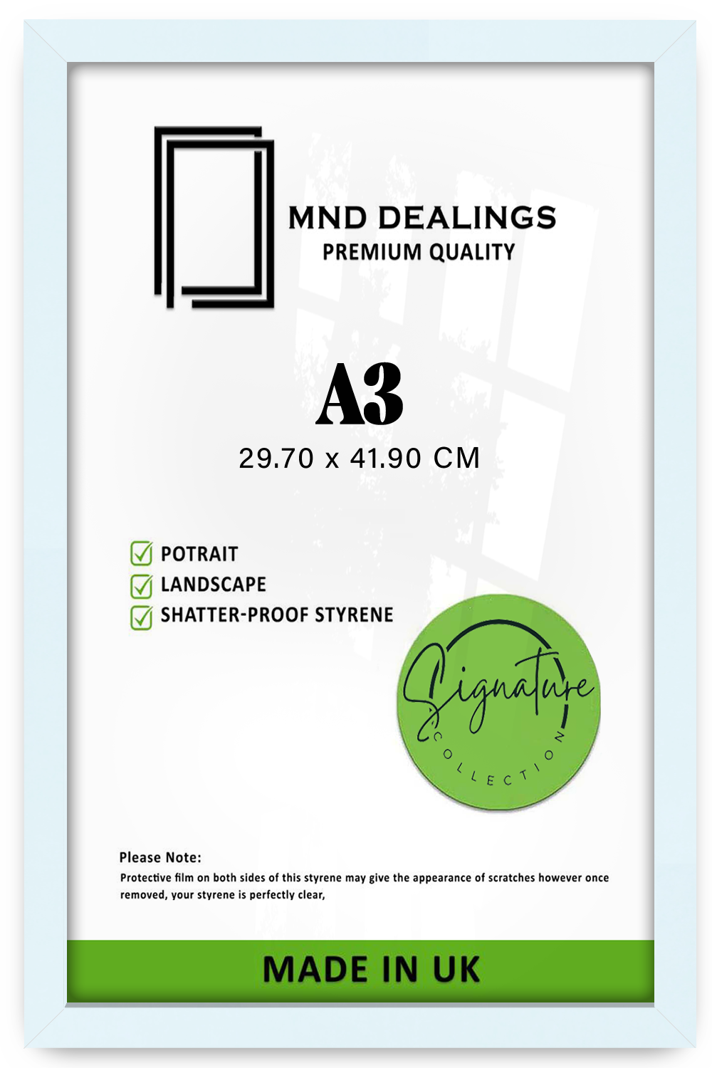 A3 ( 29.70 x 41.90 CM ) / 16 x 11 Inch Art Frames - MDF