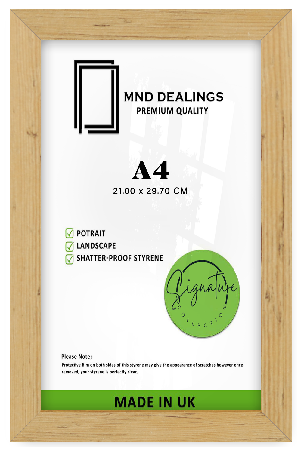 A4 ( 21.00 x 29.70 CM ) / 11 x 8 Inch Photo Frames - MDF