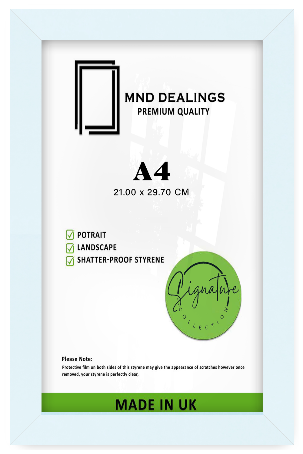 A4 ( 21.00 x 29.70 CM ) / 11 x 8 Inch Photo Frames - MDF