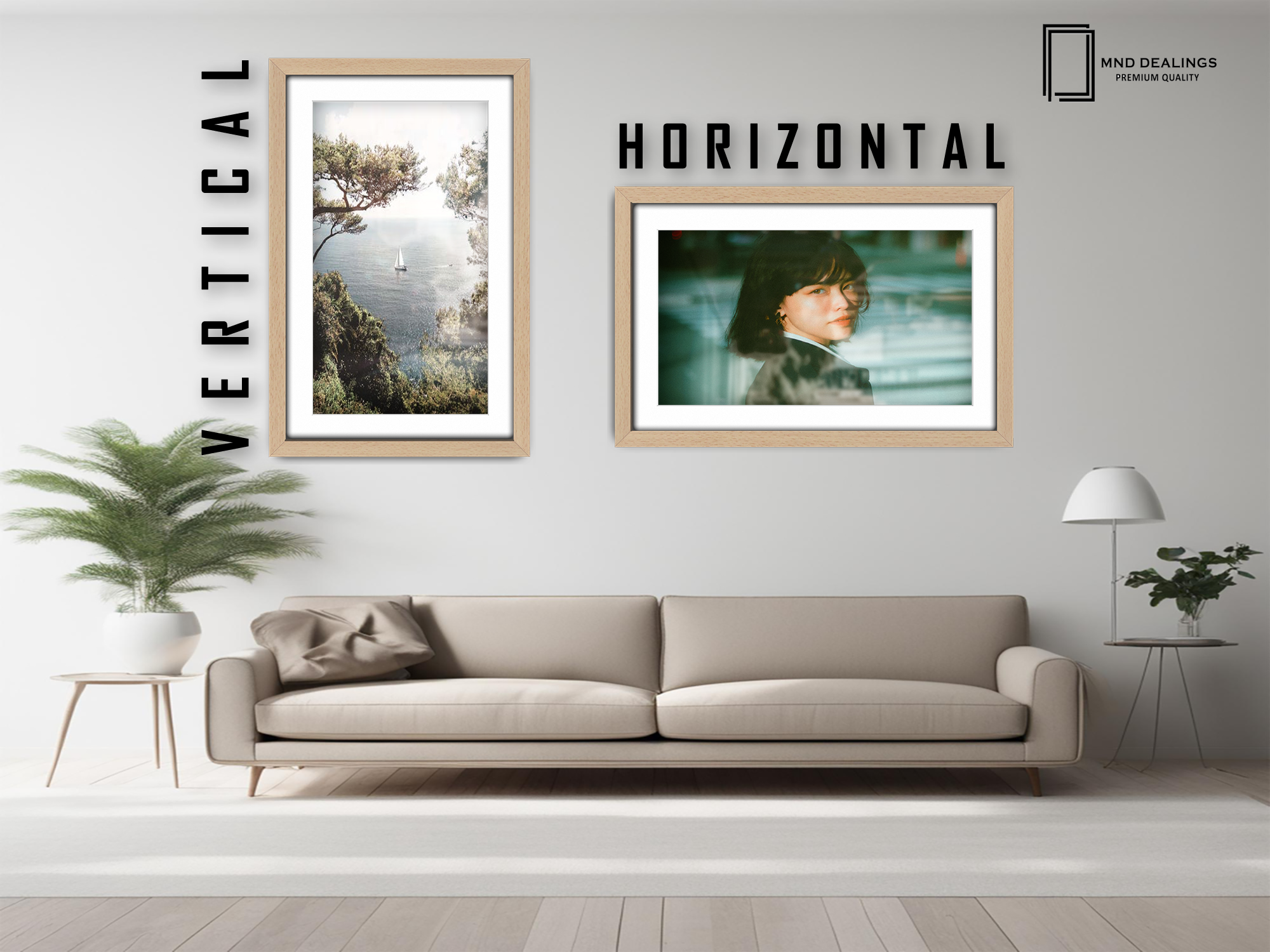 A4 ( 21.00 x 29.70 cm ) / 11 x 8 Inch with A5-(14.80 x 21.00 cm) White Mount Art Frames - MDF