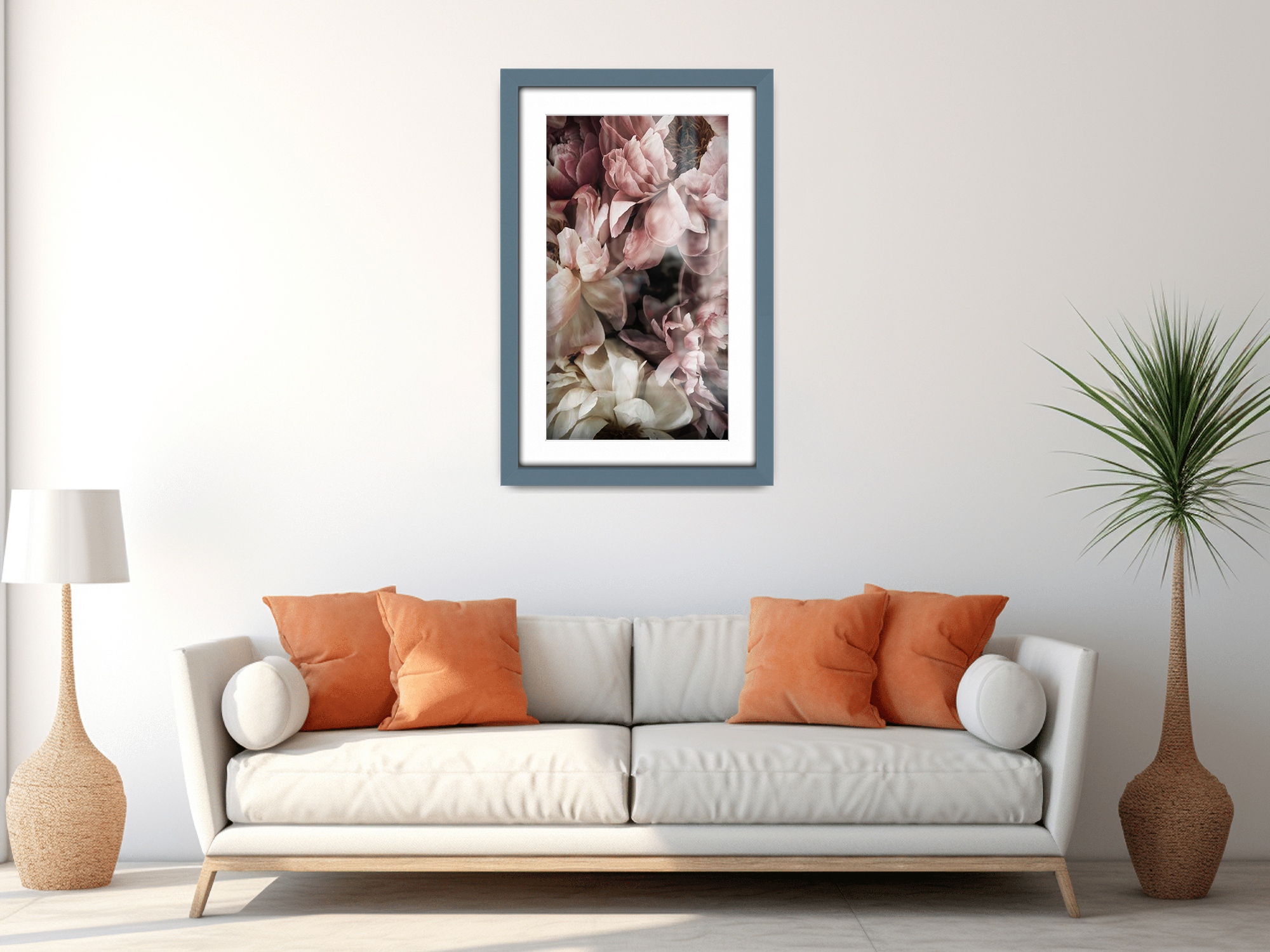 A4 ( 21.00 x 29.70 cm ) / 11 x 8 Inch with A5-(14.80 x 21.00 cm) White Mount Art Frames - MDF