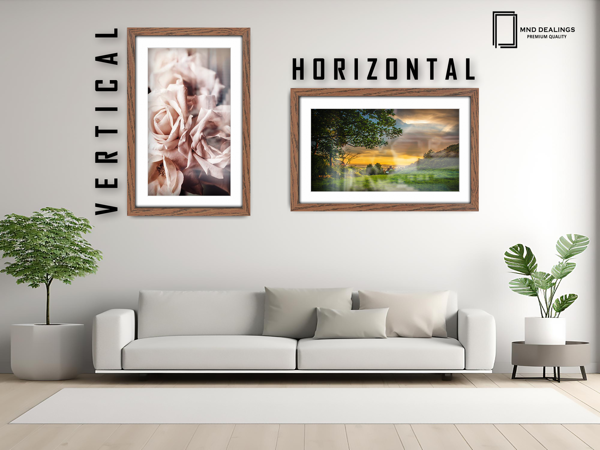 A4 ( 21.00 x 29.70 cm ) / 11 x 8 Inch with A5-(14.80 x 21.00 cm) White Mount Art Frames - MDF