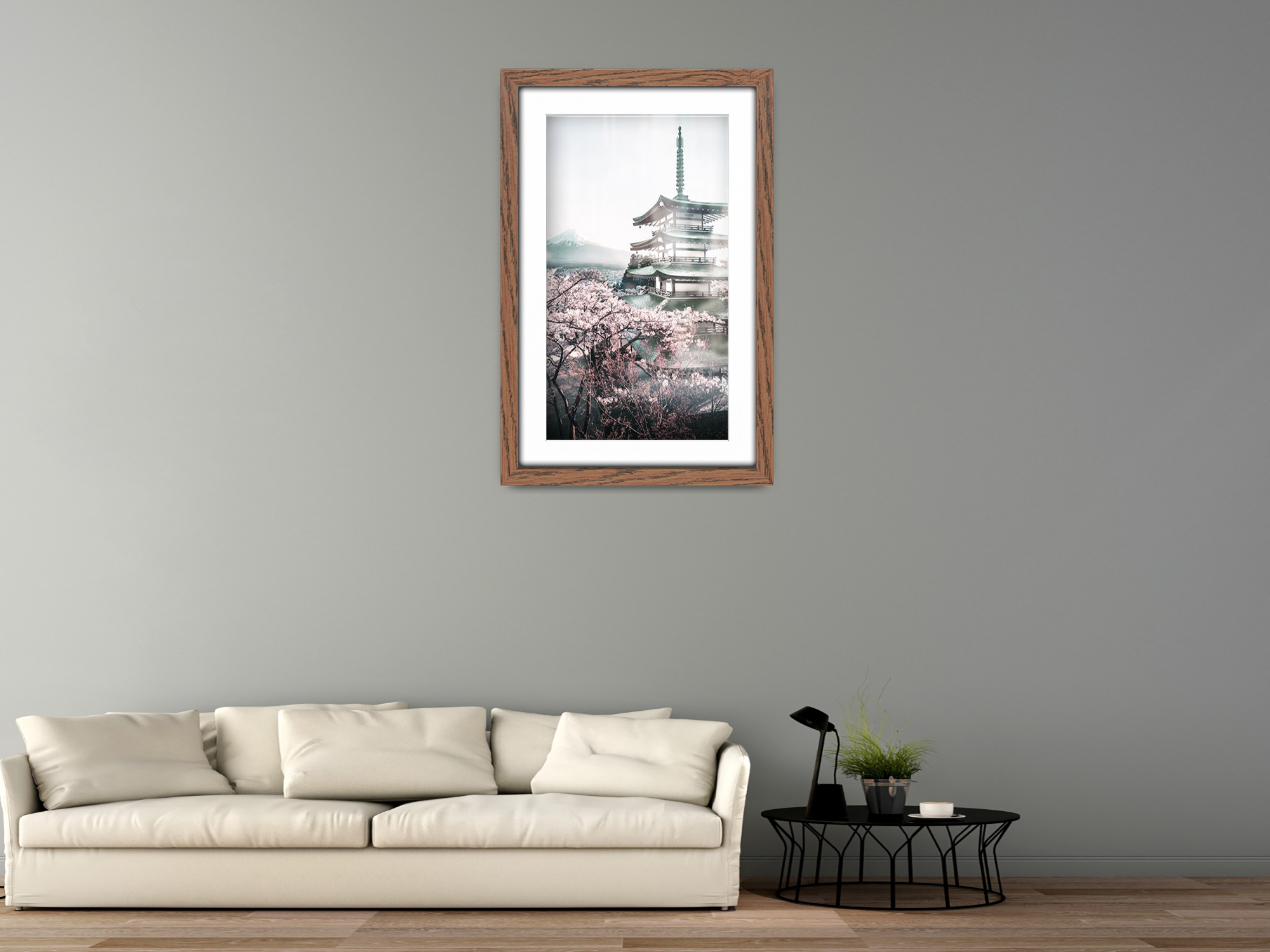 A4 ( 21.00 x 29.70 cm ) / 11 x 8 Inch with A5-(14.80 x 21.00 cm) White Mount Art Frames - MDF