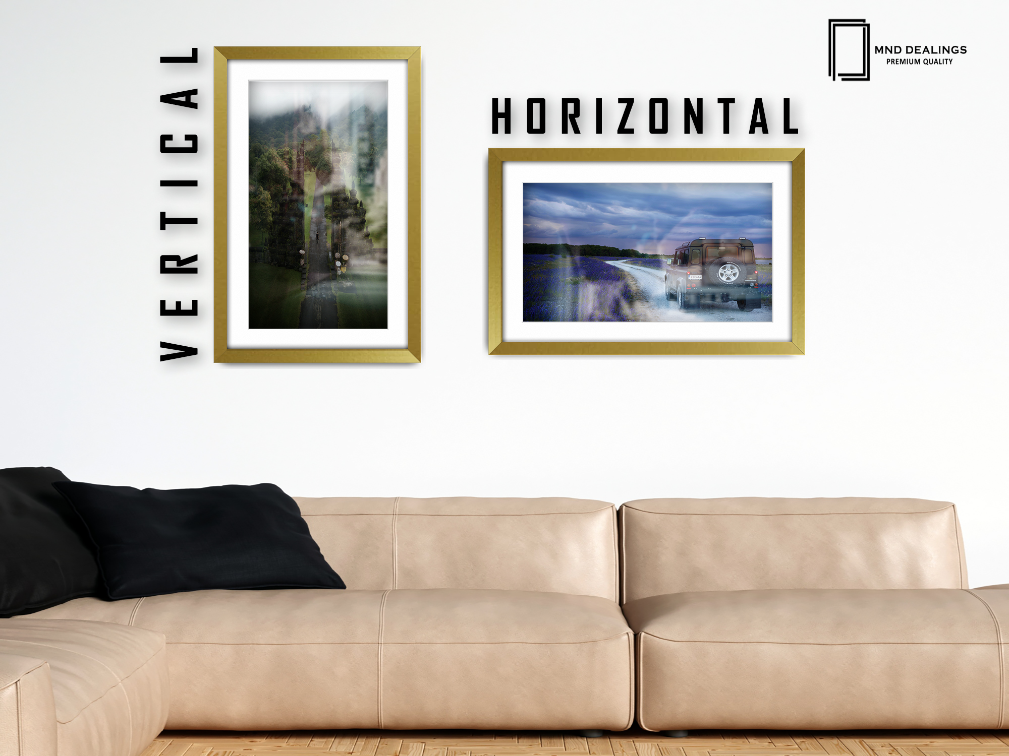 A4 ( 21.00 x 29.70 cm ) / 11 x 8 Inch with A5-(14.80 x 21.00 cm) White Mount Art Frames - MDF