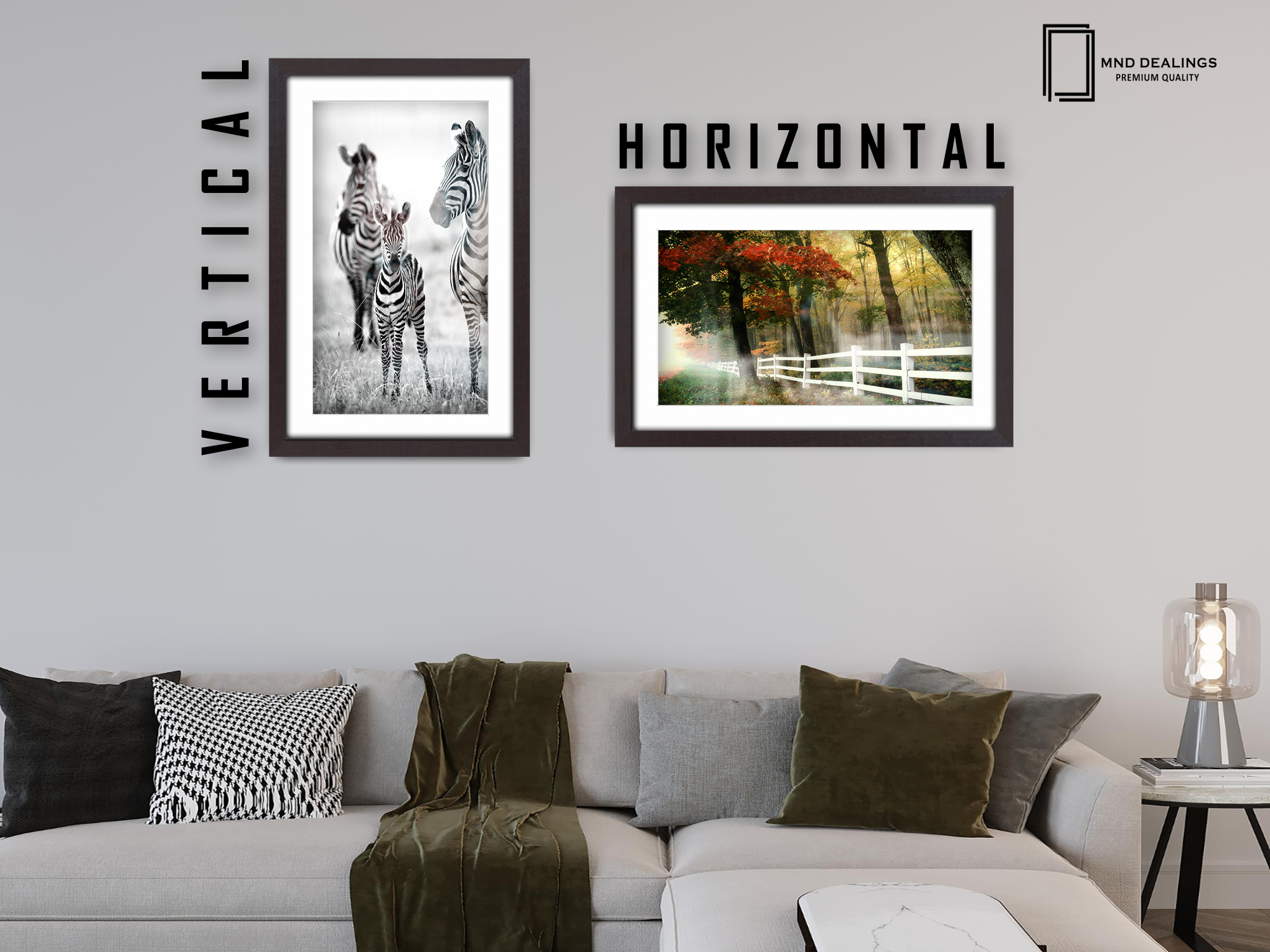 A4 ( 21.00 x 29.70 cm ) / 11 x 8 Inch with A5-(14.80 x 21.00 cm) White Mount Art Frames - MDF