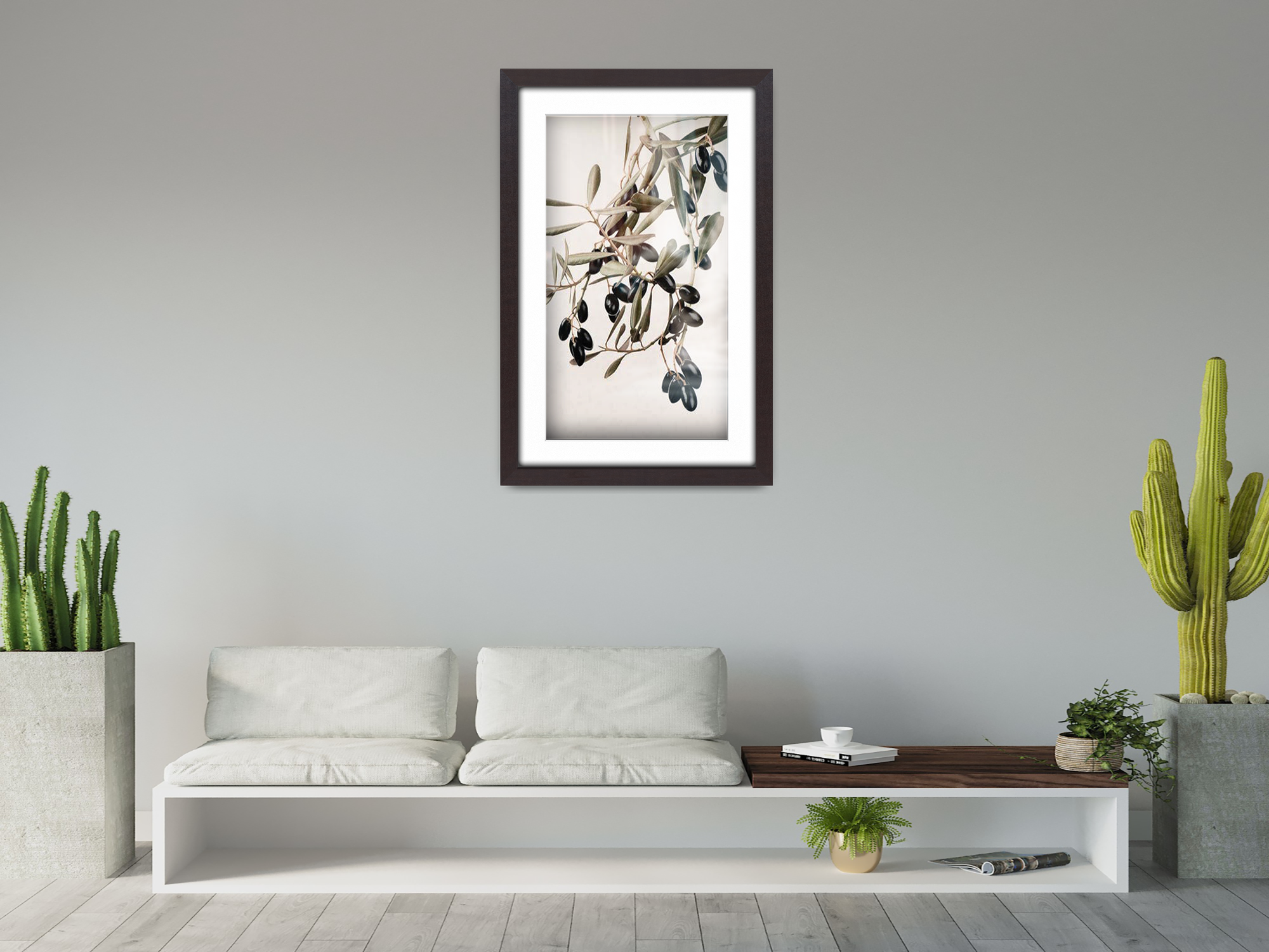 A4 ( 21.00 x 29.70 cm ) / 11 x 8 Inch with A5-(14.80 x 21.00 cm) White Mount Art Frames - MDF