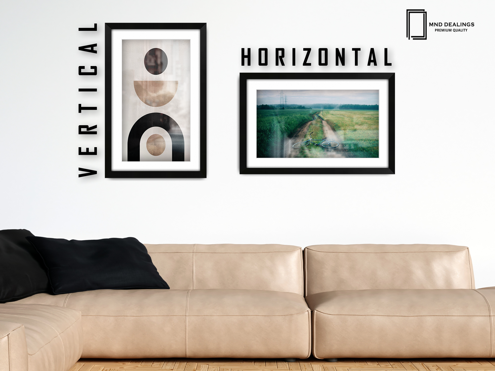 A4 ( 21.00 x 29.70 cm ) / 11 x 8 Inch with A5-(14.80 x 21.00 cm) White Mount Art Frames - MDF
