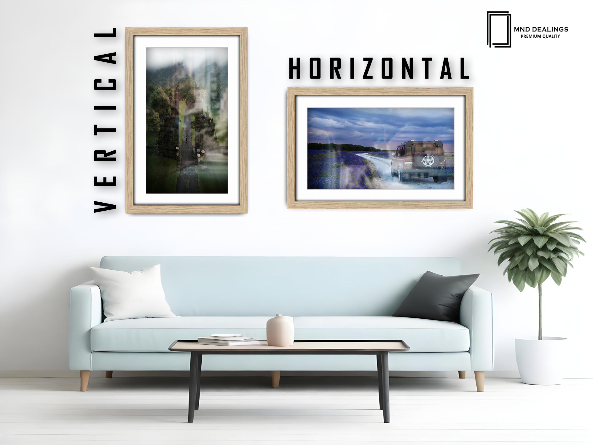 A4 ( 21.00 x 29.70 cm ) / 11 x 8 Inch with A5-(14.80 x 21.00 cm) White Mount Art Frames - MDF