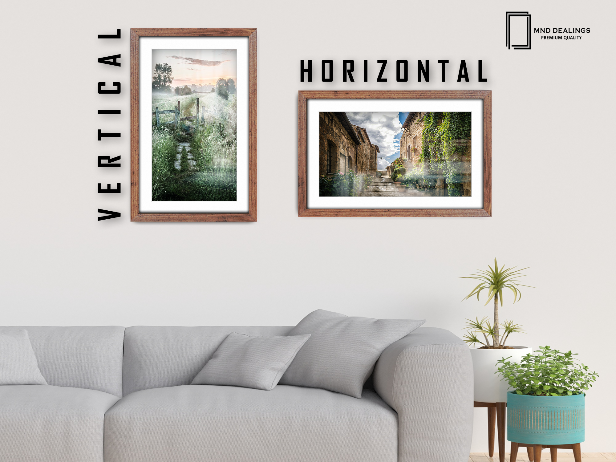 A4 ( 21.00 x 29.70 cm ) / 11 x 8 Inch with A5-(14.80 x 21.00 cm) White Mount Art Frames - MDF
