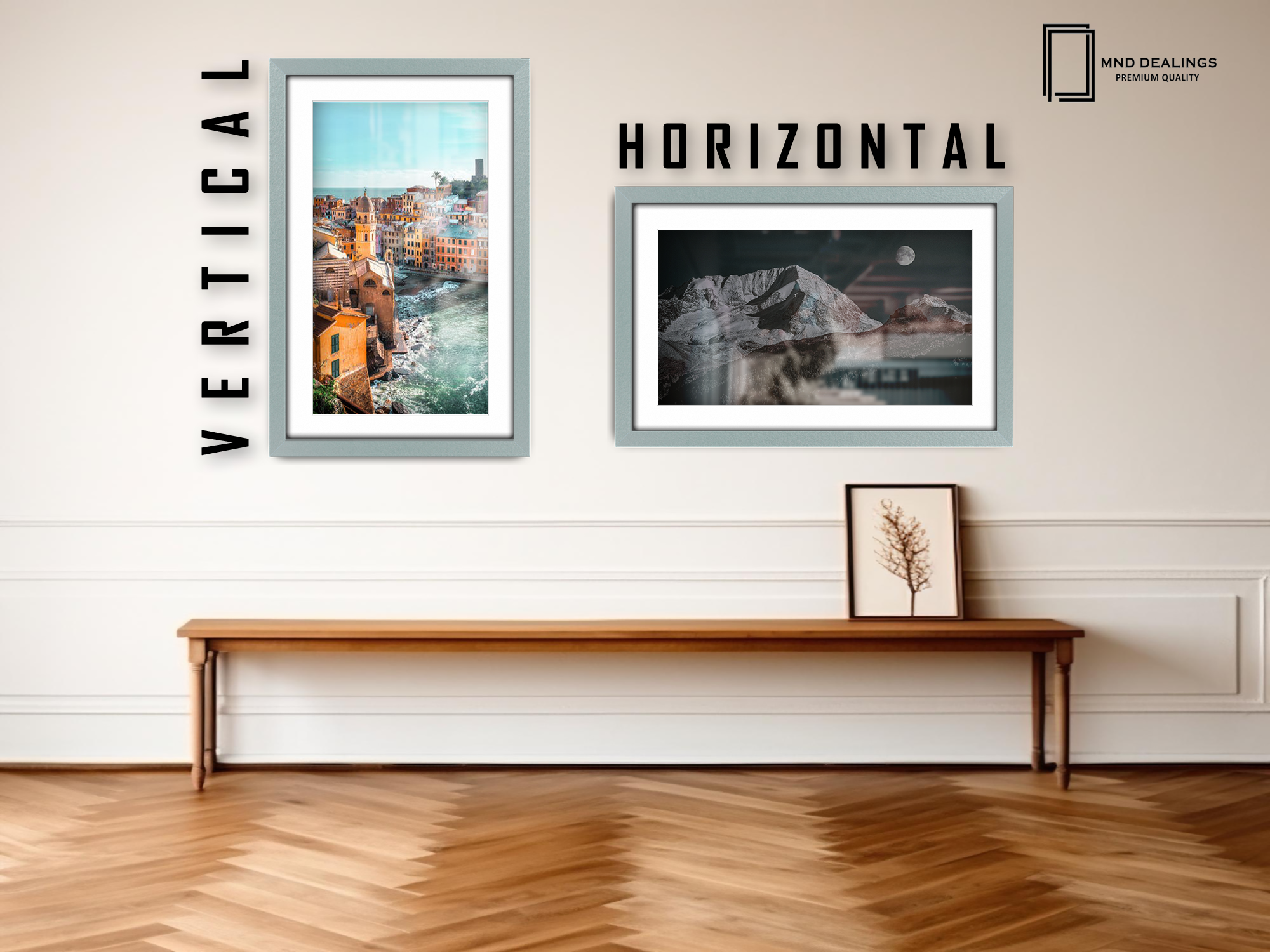 A4 ( 21.00 x 29.70 cm ) / 11 x 8 Inch with A5-(14.80 x 21.00 cm) White Mount Art Frames - MDF