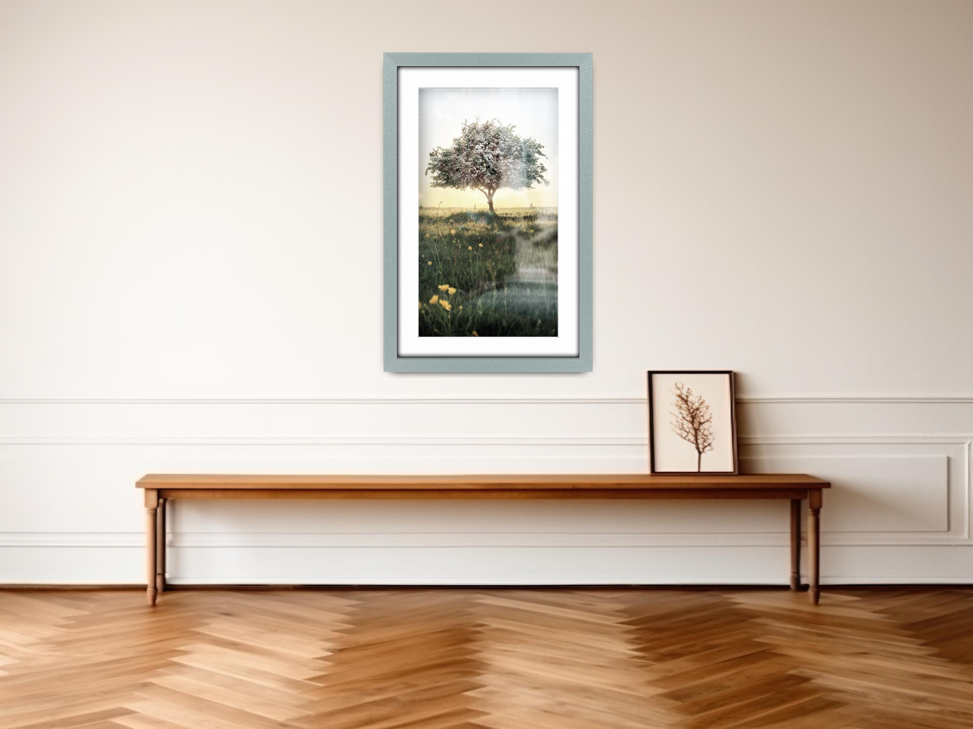 A4 ( 21.00 x 29.70 cm ) / 11 x 8 Inch with A5-(14.80 x 21.00 cm) White Mount Art Frames - MDF
