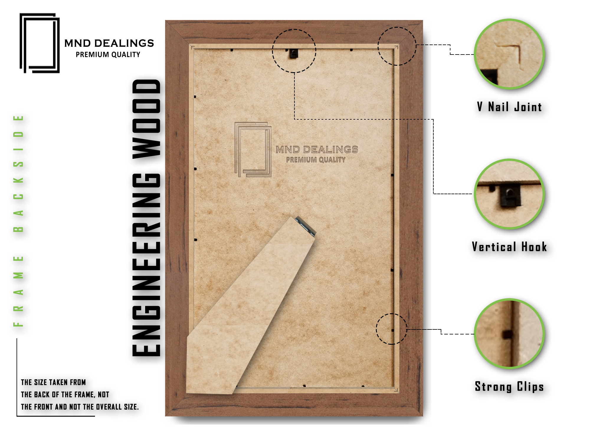 A5 ( 14.80 x 21.00 CM ) / 8 x 5.5 Inch Art Frames - MDF