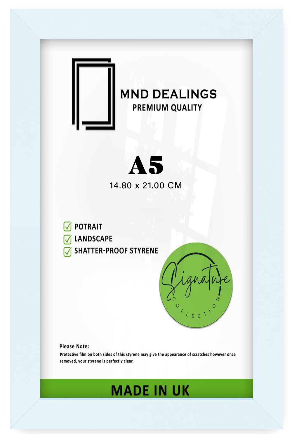 A5 ( 14.80 x 21.00 CM ) / 8 x 5.5 Inch Art Frames - MDF
