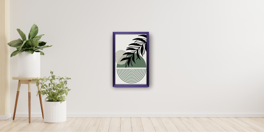 Flat 30 x 15 mm Purple Frame