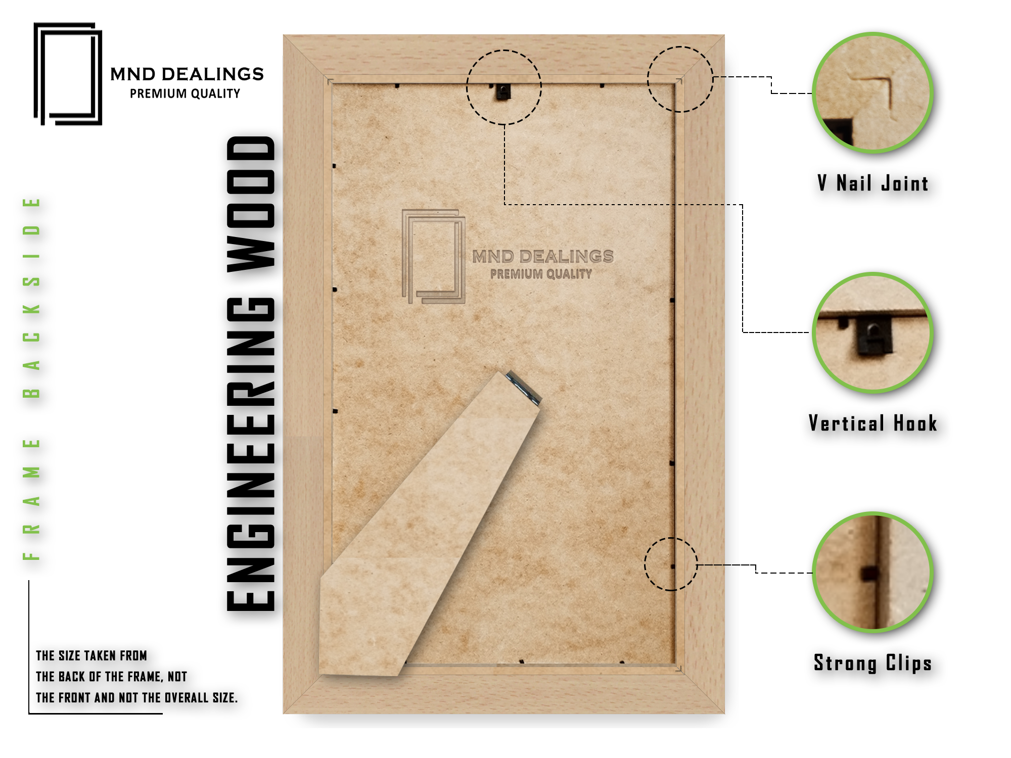 10 x 8 Inch / ( 25.40 x 20.32 CM ) Frames - MDF#color_beech