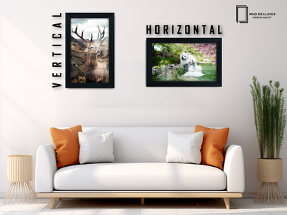 10 x 8 Inch / ( 25.40 x 20.32 CM )  |  Picture Frames - MDF
 -  [ Black ]