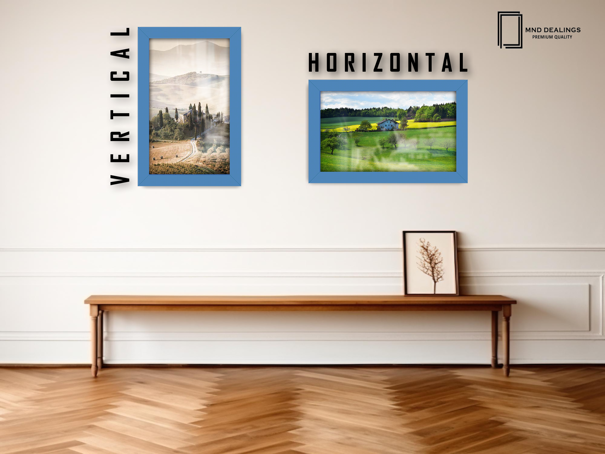 10 x 8 Inch / ( 25.40 x 20.32 CM )  |  Frames - MDF
 -  [ Blue ]