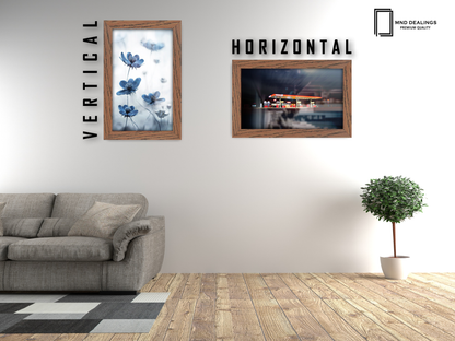 10 x 8 Inch / ( 25.40 x 20.32 CM )  |  Frames - MDF
 -  [ Dark Oak ]